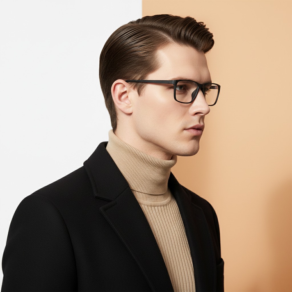Black Rectangle Frame for Men ELITE