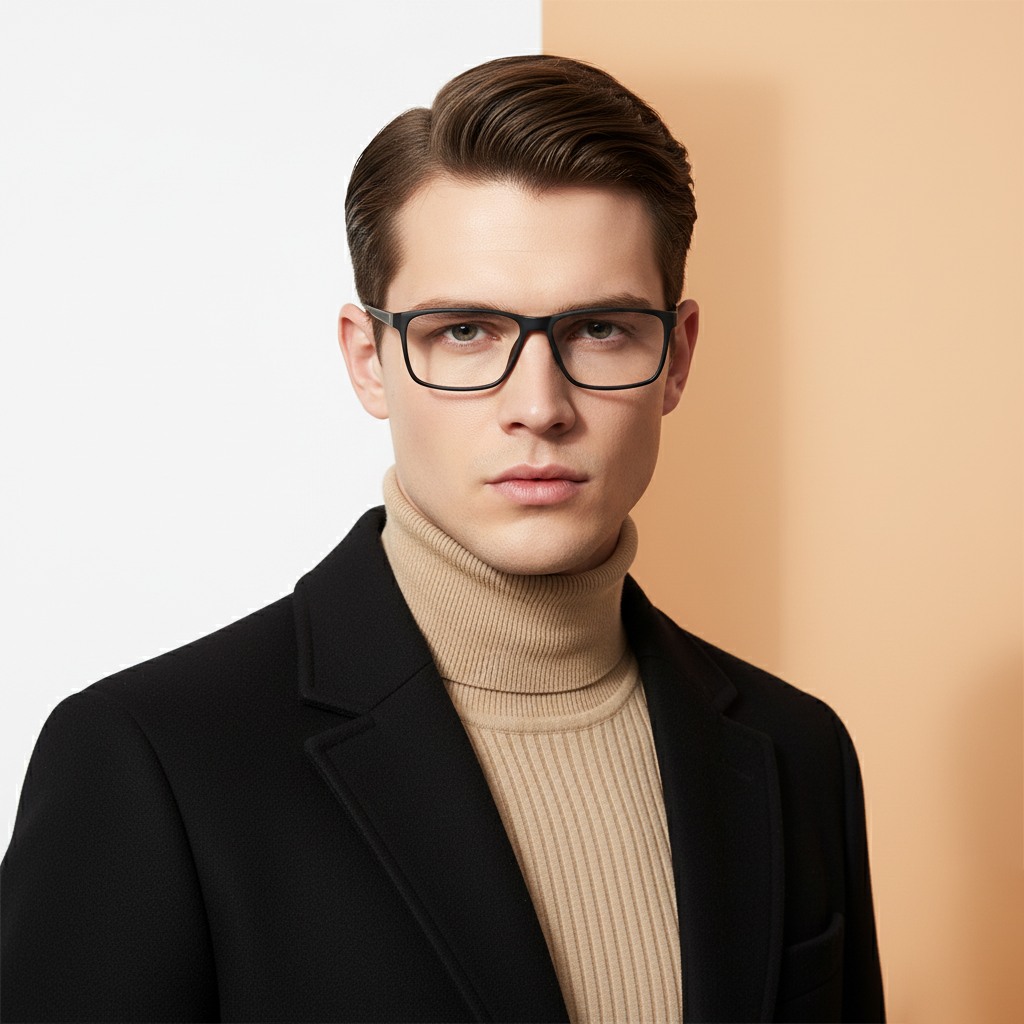 Black Rectangle Frame for Men ELITE
