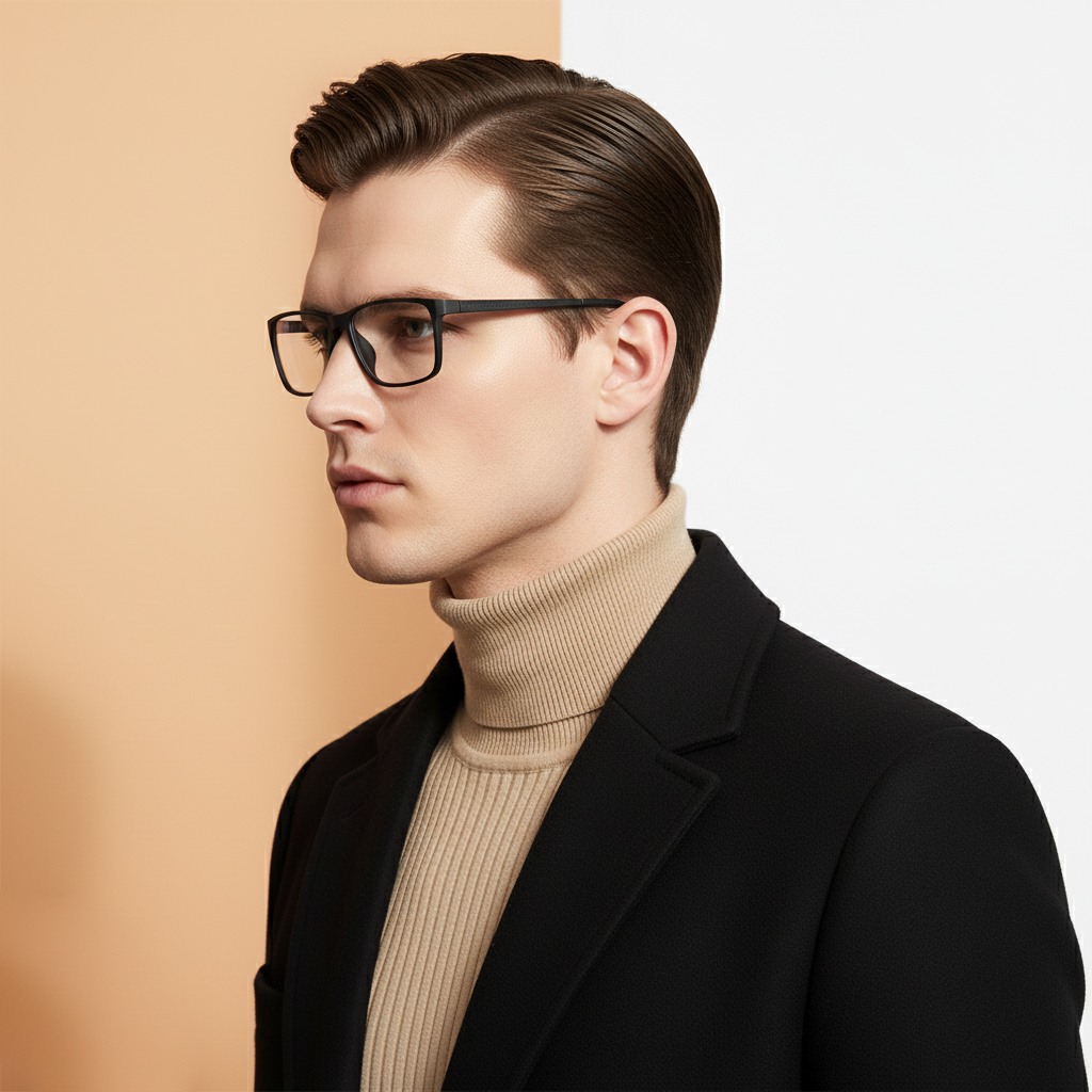 Black Rectangle Frame for Men ELITE