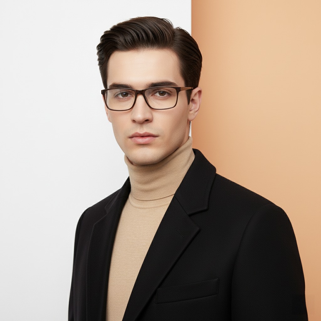 Brown Rectangle Frame for Men ELITE