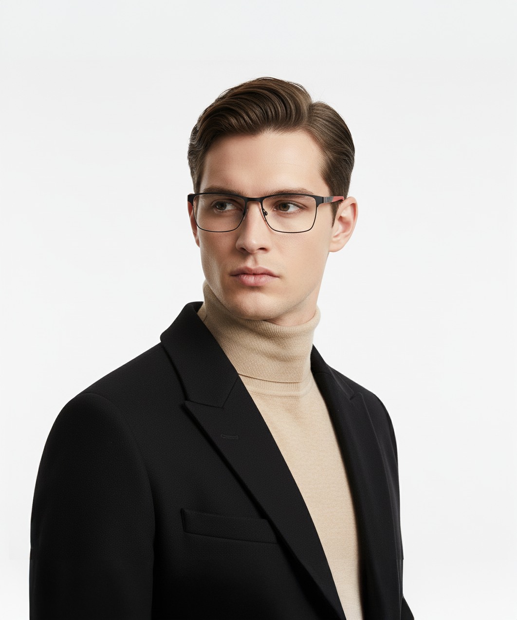 Black Rectangle Frame for Men ELITE