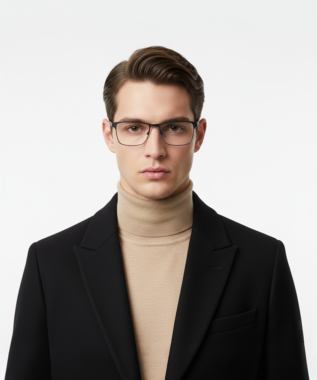 Black Rectangle Frame for Men ELITE