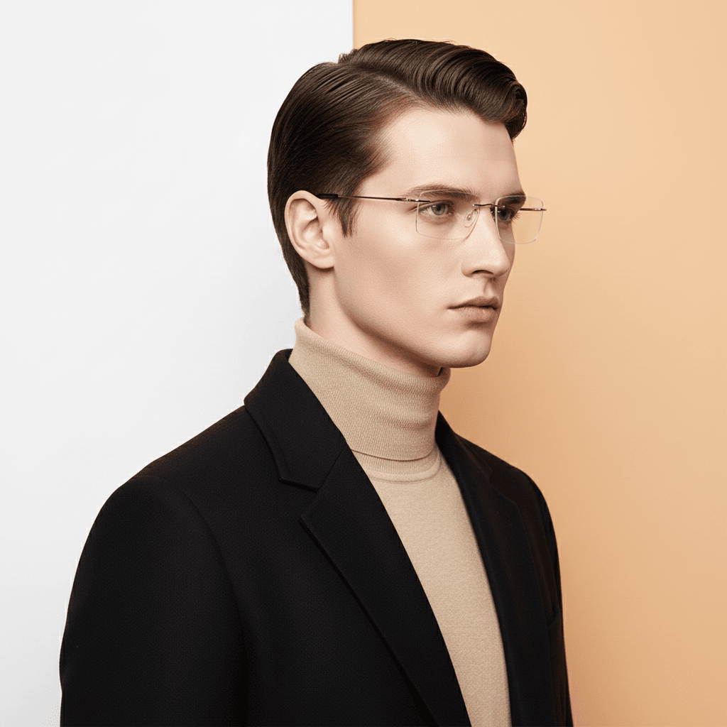 Gold Rectangle Frame for Men ELITE