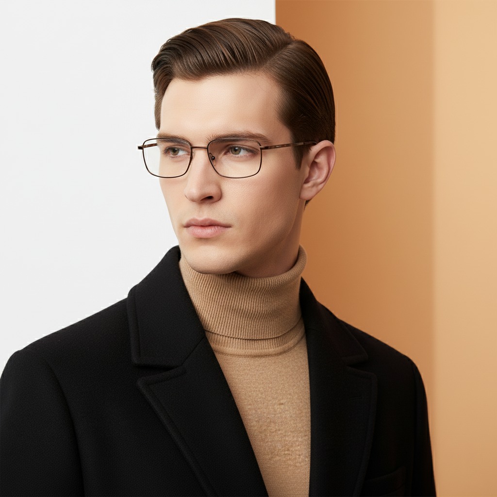 Brown Rectangle Frame for Men ELITE