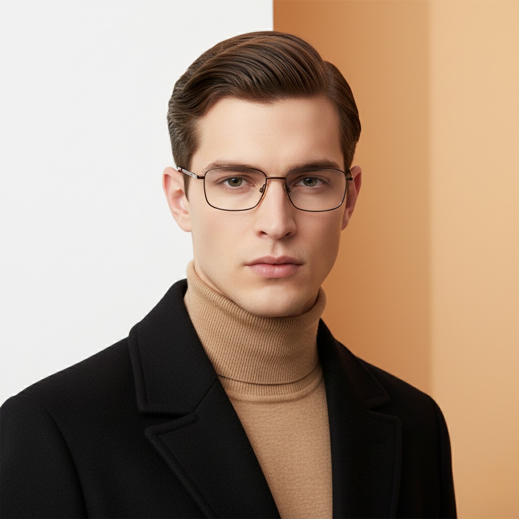 Brown Rectangle Frame for Men ELITE