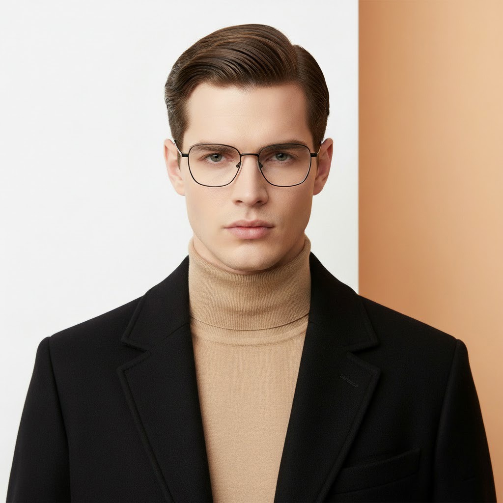 Black Rectangle Frame for Men ELITE