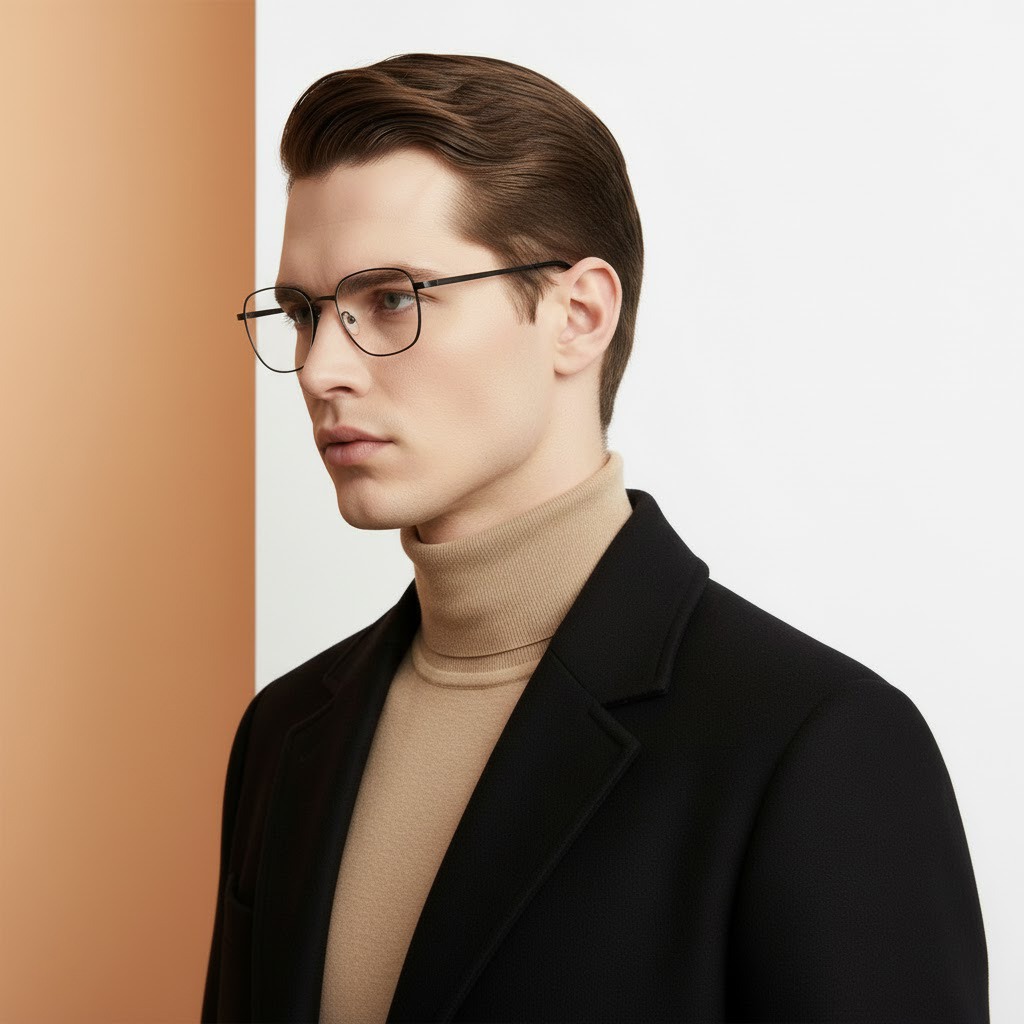 Black Rectangle Frame for Men ELITE