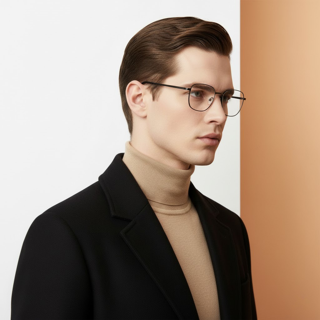 Black Rectangle Frame for Men ELITE