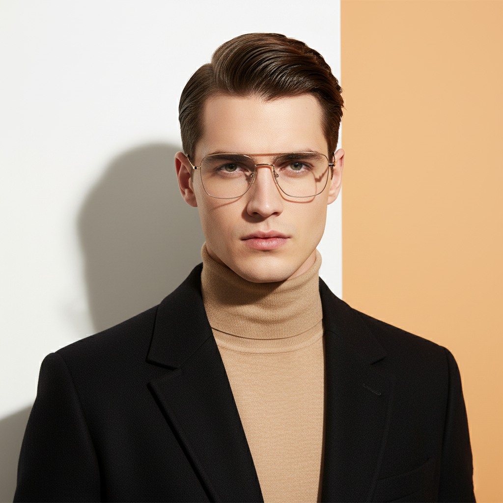 Brown Rectangle Frame for Men ELITE