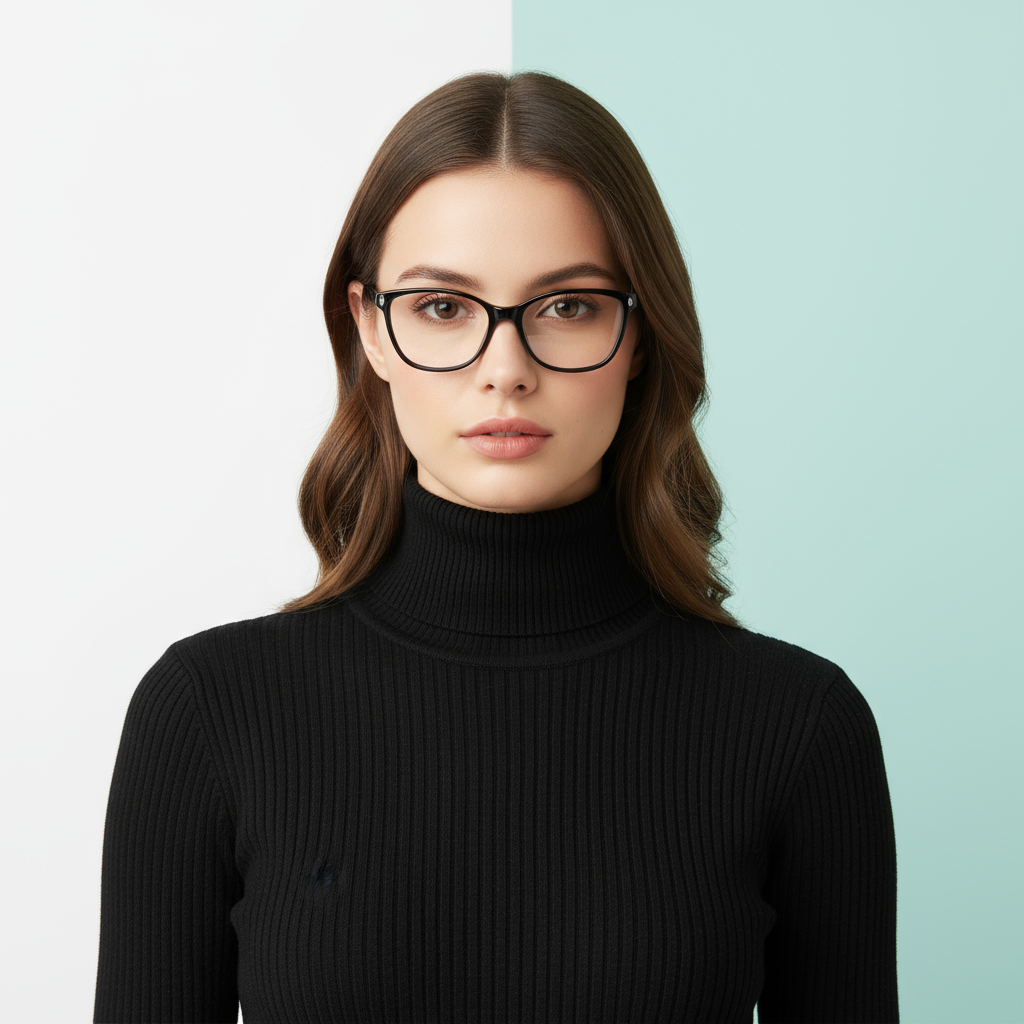 Black Cat Eye Frame for Women +VIBE