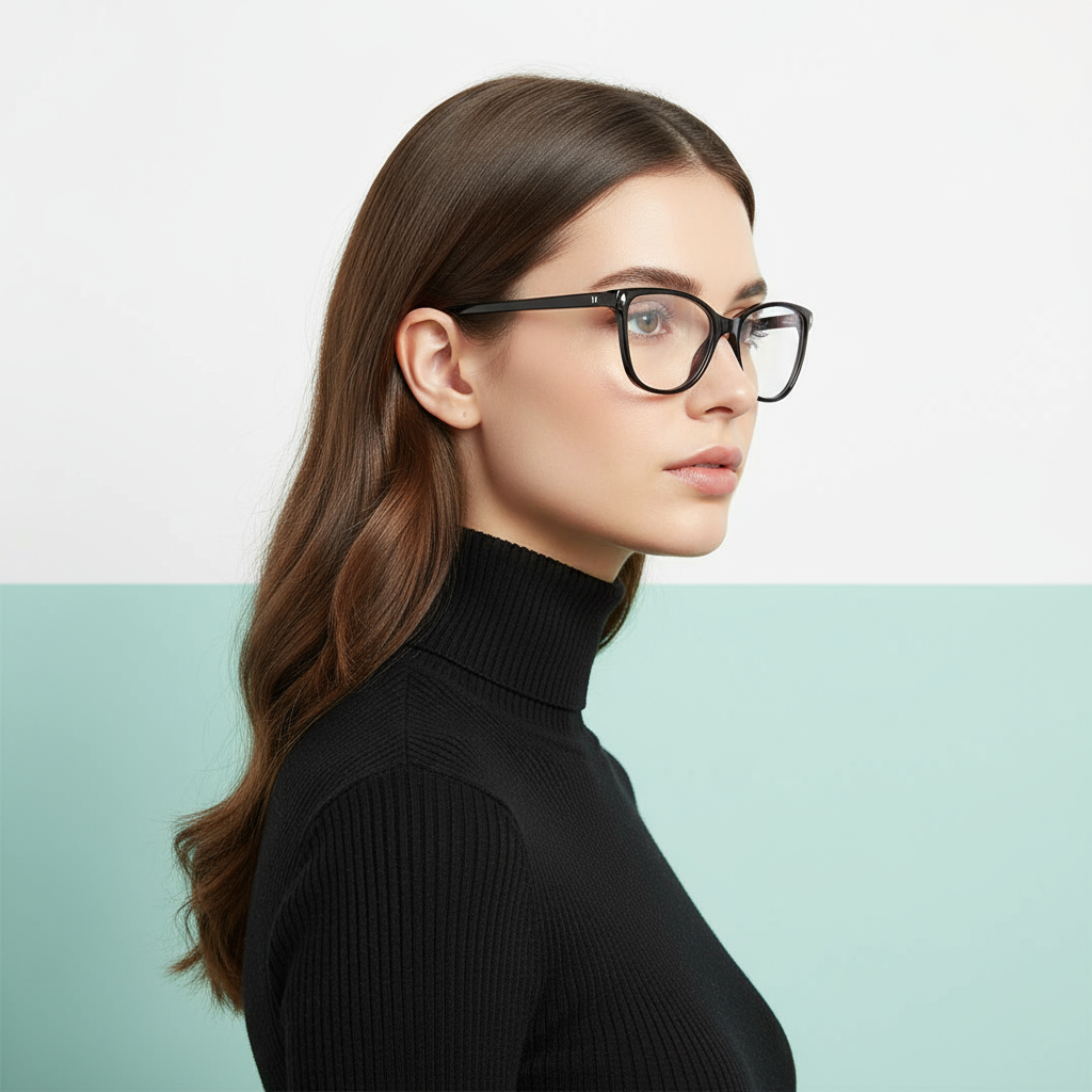 Black Cat Eye Frame for Women +VIBE