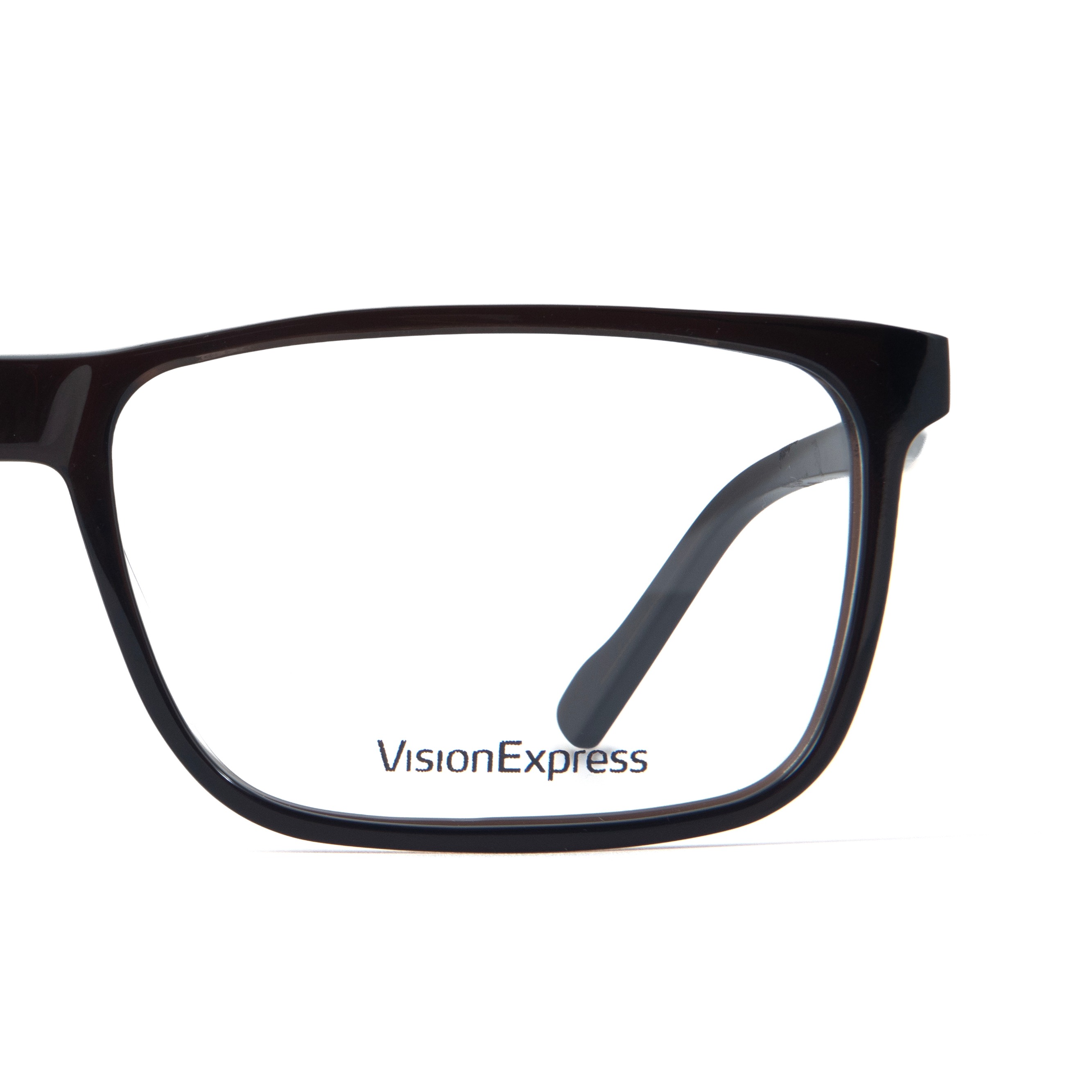 Brown Rectangle Frame for Men +VIBE