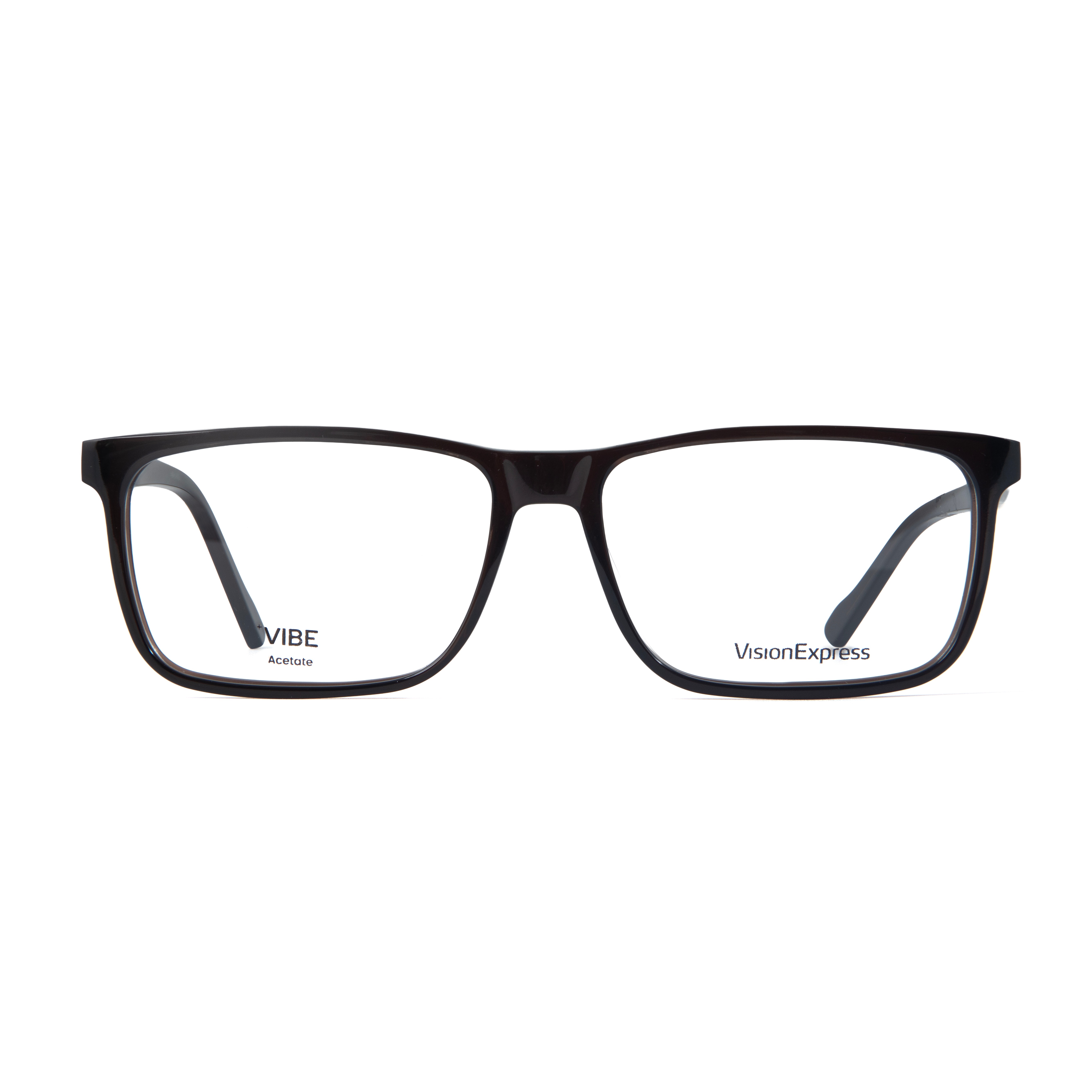 Brown Rectangle Frame for Men +VIBE