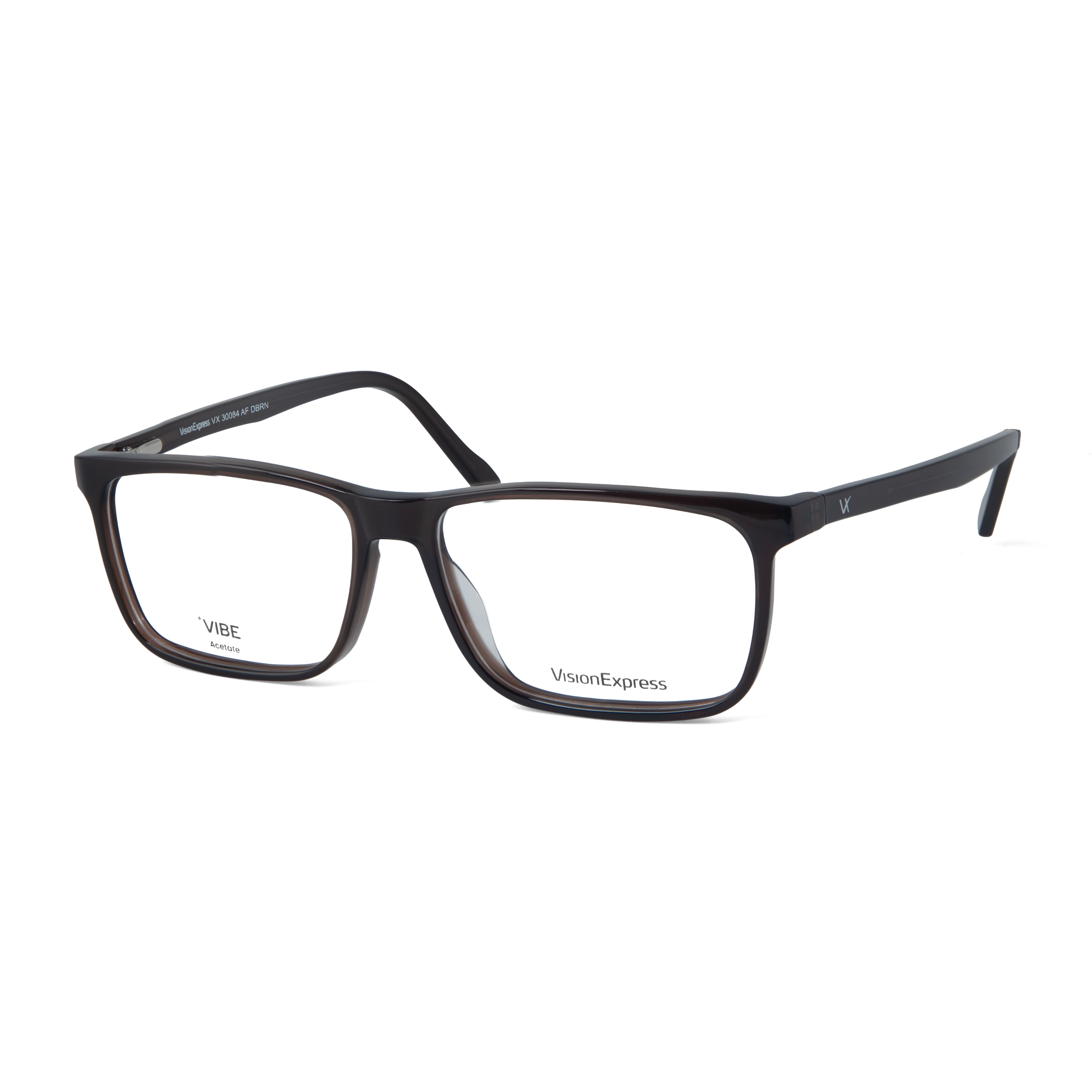 Brown Rectangle Frame for Men +VIBE