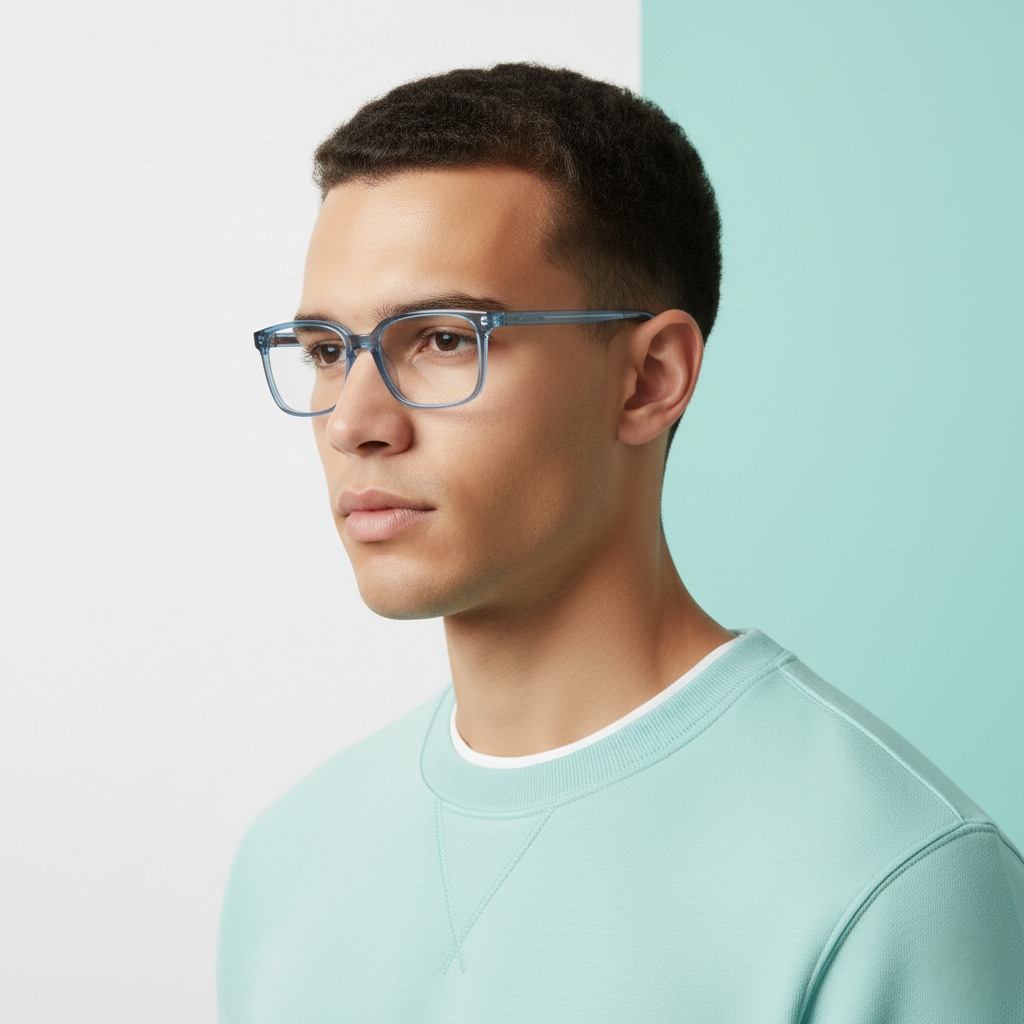 Blue Square Frame for Men +VIBE