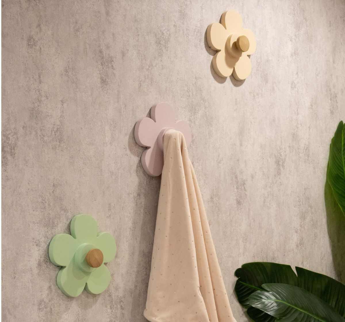 Waddle & Roo Flower Peg Green for Kids Room Decor