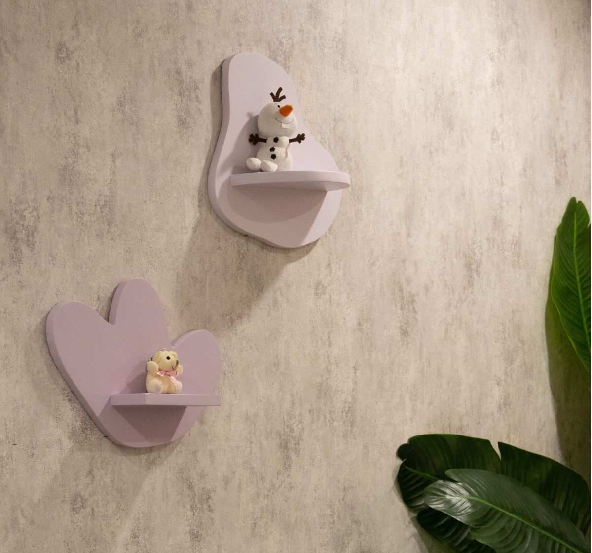 Waddle & Roo Amoeba Shape 1 Shelf Green for Kids Room Decor