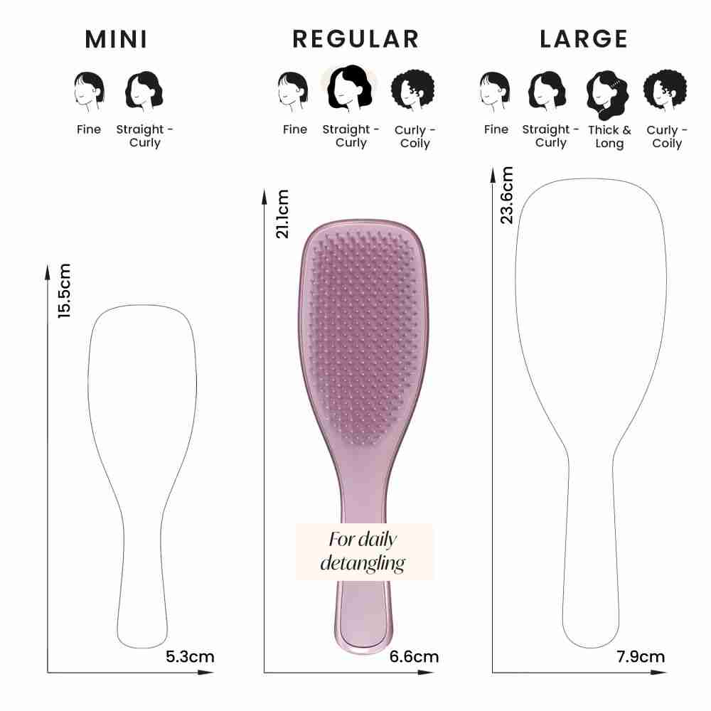 The Ultimate Detangler Chrome Hairbrush • Mauve Copper