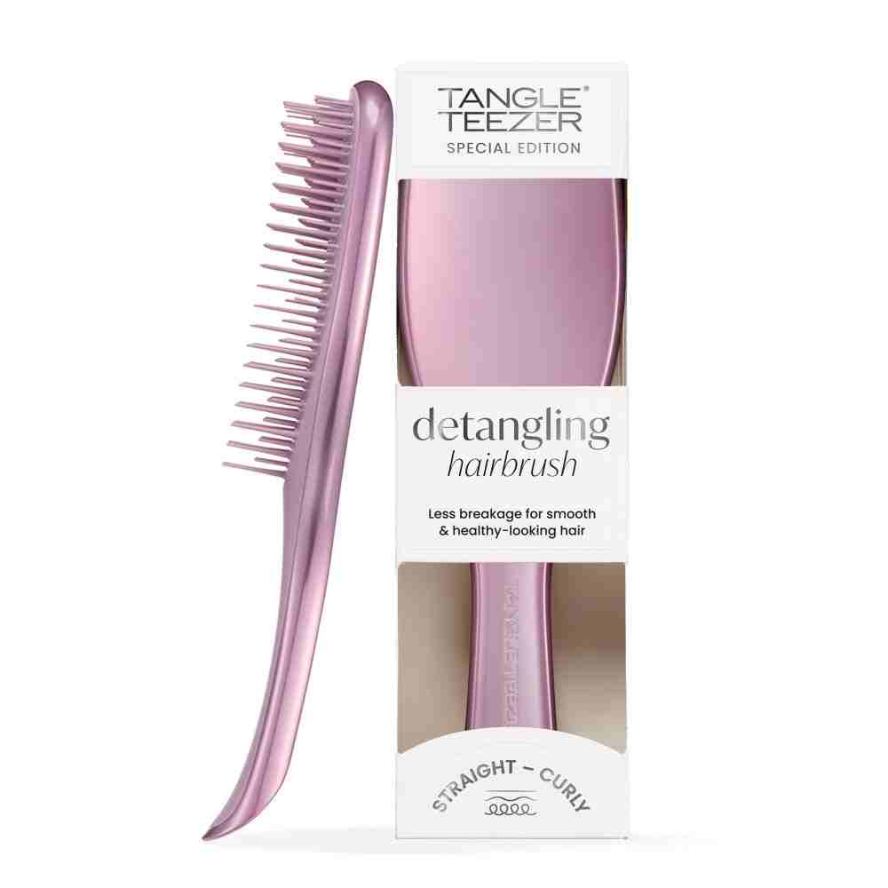 The Ultimate Detangler Chrome Hairbrush • Mauve Copper