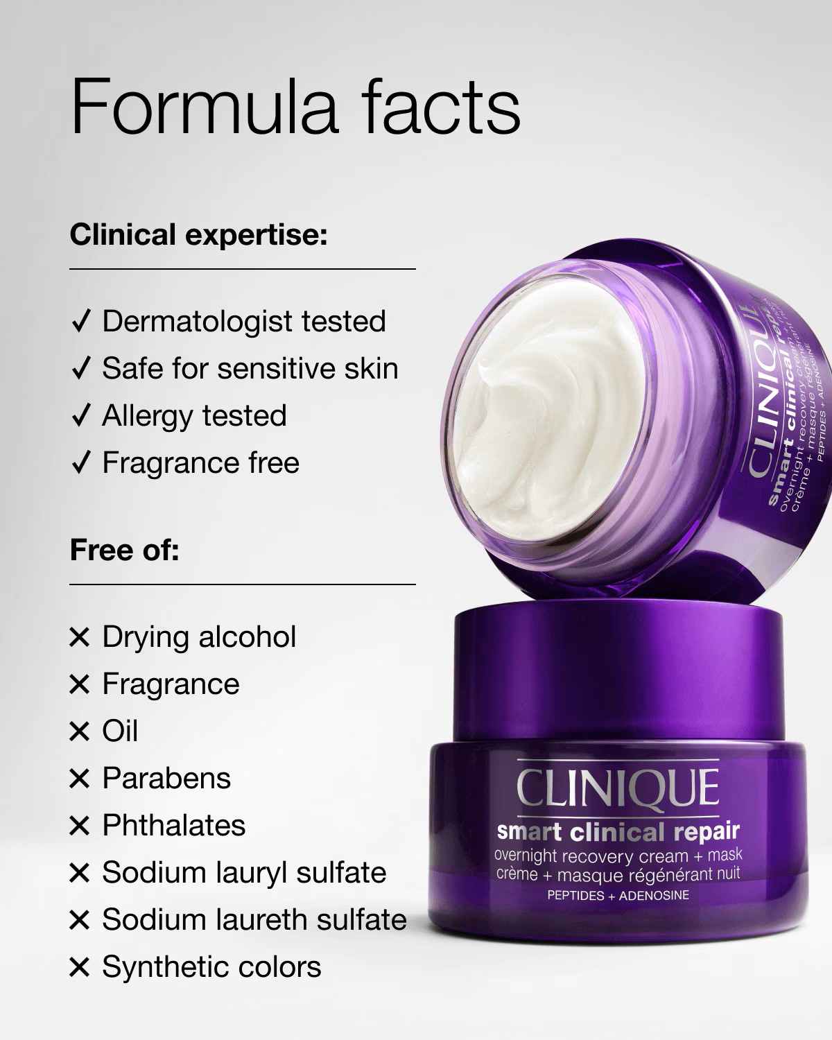 Smart Clinical Repair™ Overnight Recovery Cream + Mask • 50ml