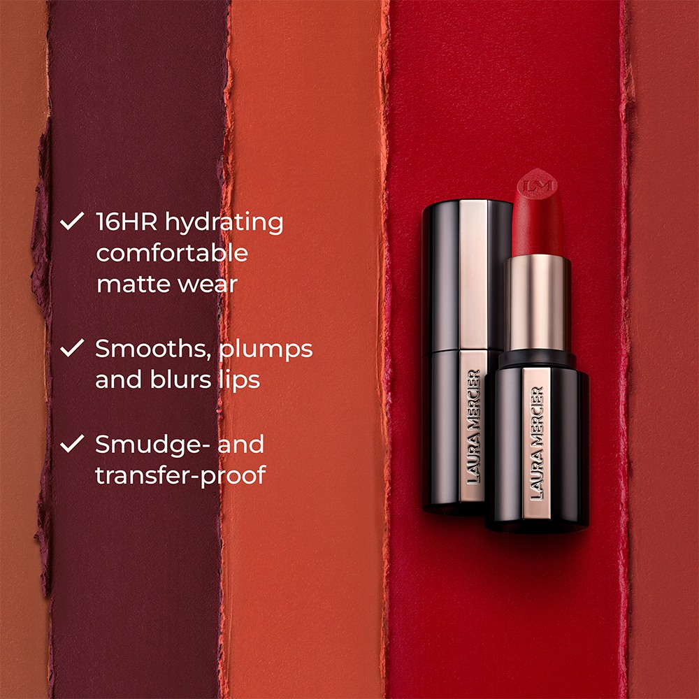 Caviar Smoothing Matte Lipstick • 500 Flame Challis