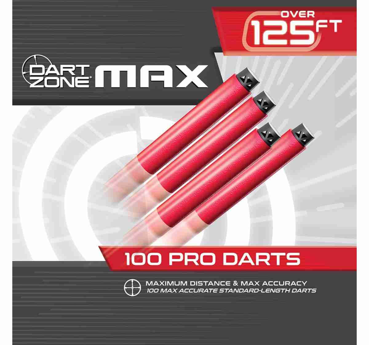 Dart Zone Max Pro Ruby Standard Length Darts Refill 100 Pack 14Y+
