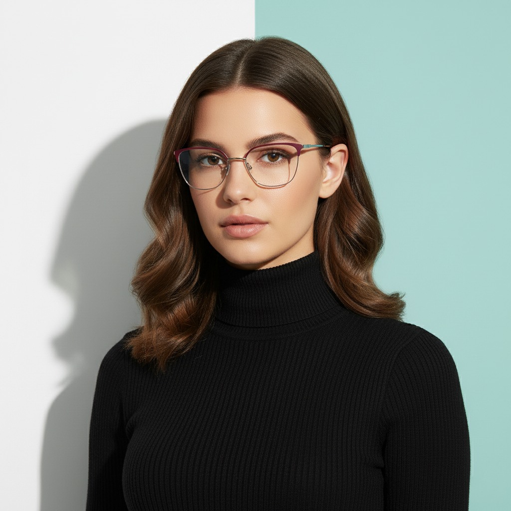 Red Cat Eye Frame for Women