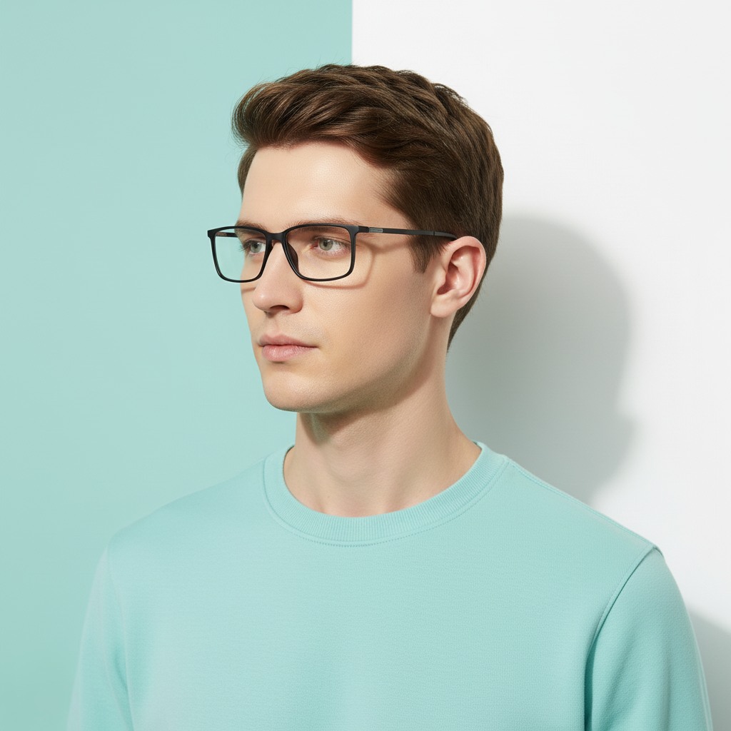 Black Rectangle Frame for Men ELITE
