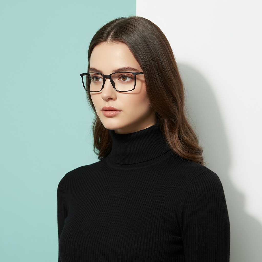 Black Rectangle Frame for Men ELITE