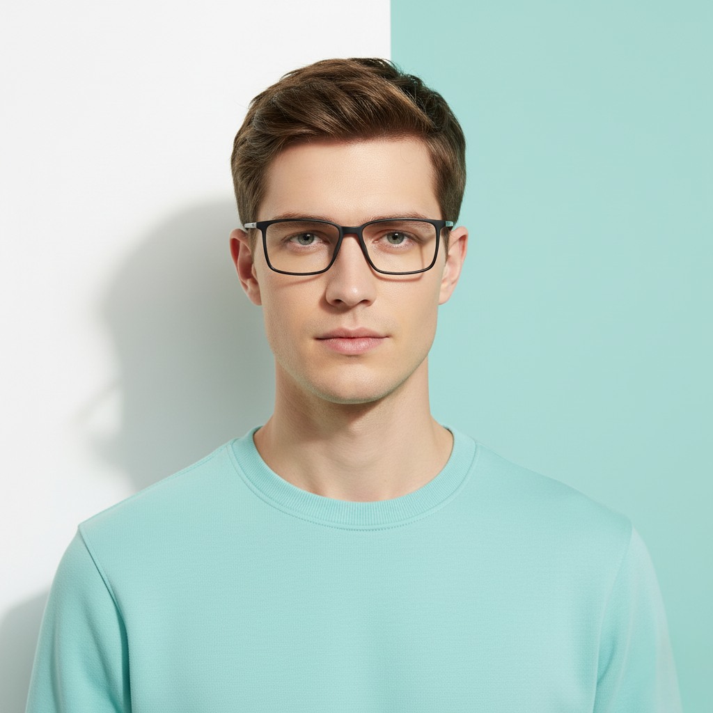 Black Rectangle Frame for Men ELITE
