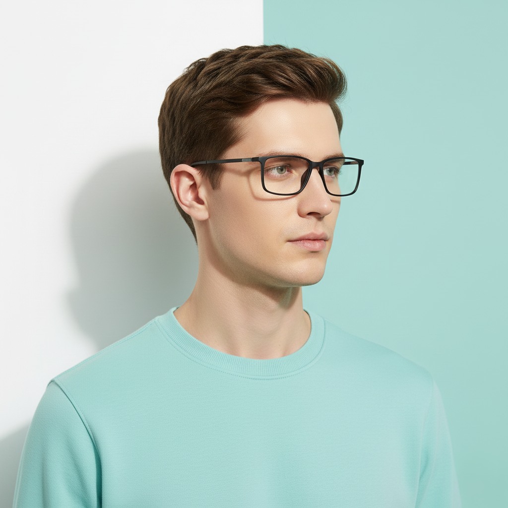 Black Rectangle Frame for Men ELITE