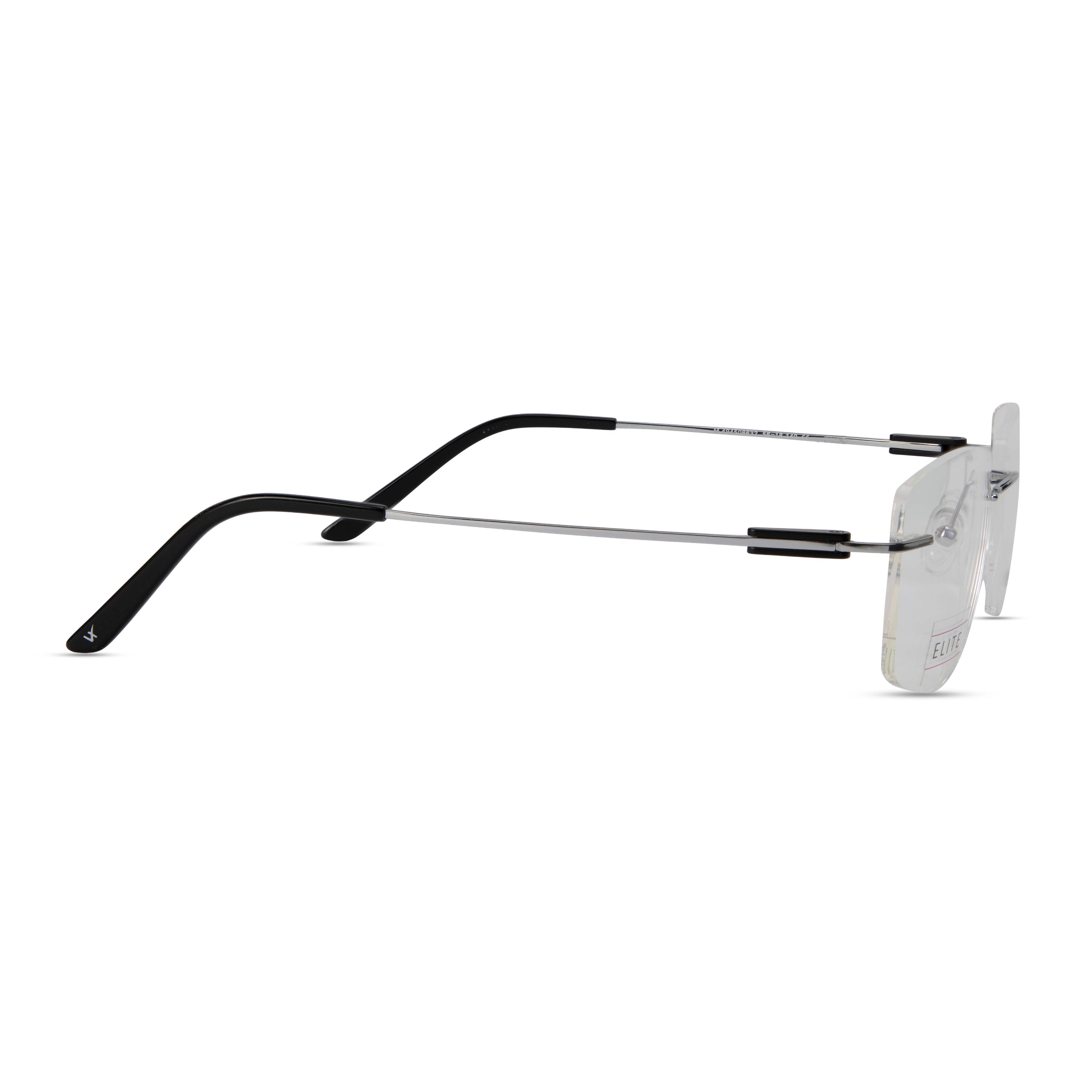 Silver Square Frame for Men ELITE