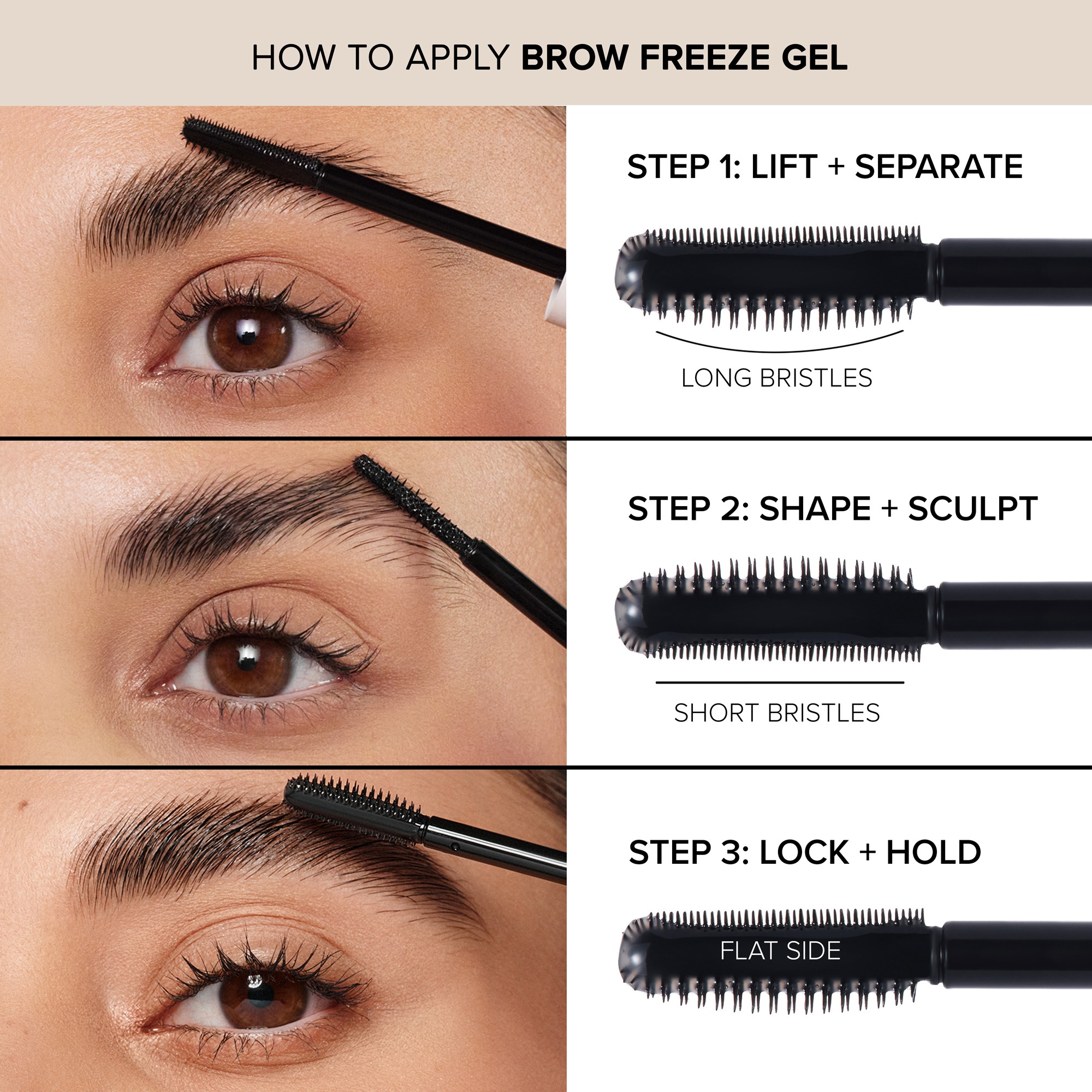 Frozen & Fuller Looking Brow Trio Kit • Medium Brown