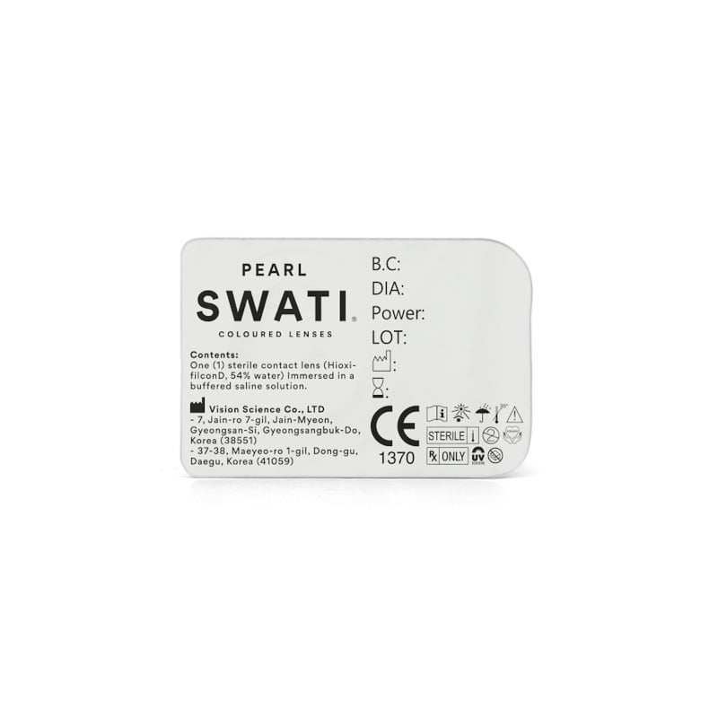 Coloured Contact Lenses Pearl - 1 Day • Power 0.00