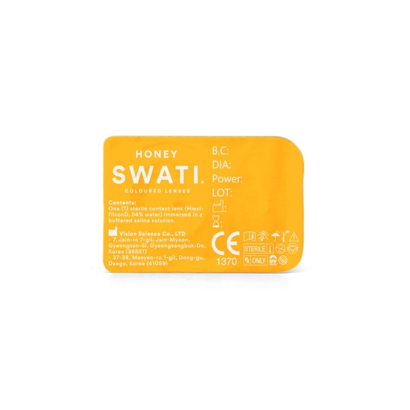 Coloured Contact Lenses Honey - 1 Day • Power 0.00