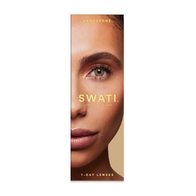 Coloured Contact Lenses Sandstone - 1 Day • Power -2.75