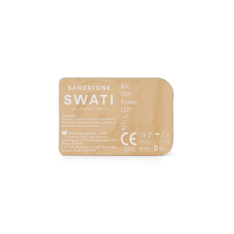 Coloured Contact Lenses Sandstone - 1 Day • Power -2.75