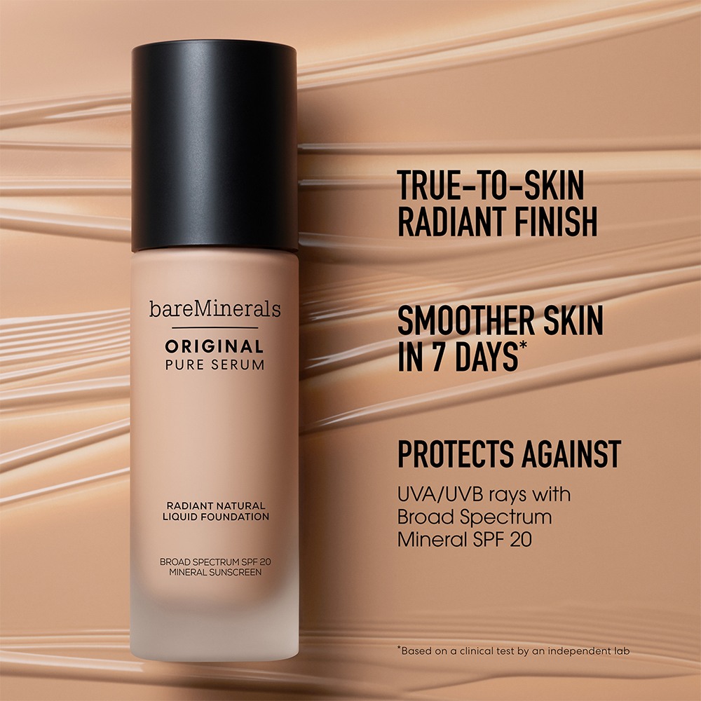 Original Pure Serum Radiant Natural Liquid Foundation Mineral SPF 20 • Fair Neutral 1.5