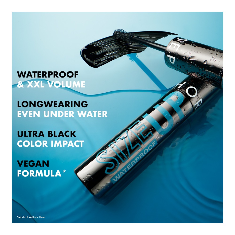 Size Up Waterproof Mascara - Ultra Black • 14ml