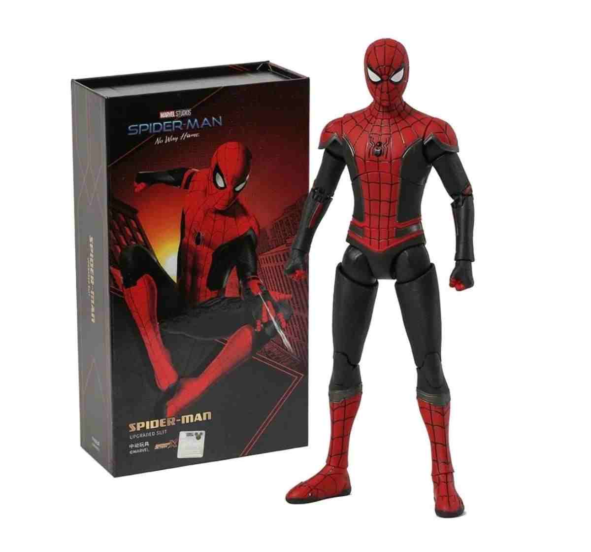 Marvel Spider-Man Upgraded Suit, 1:10 Scale 7 Inch Collectible Action Figure for 14Y+
