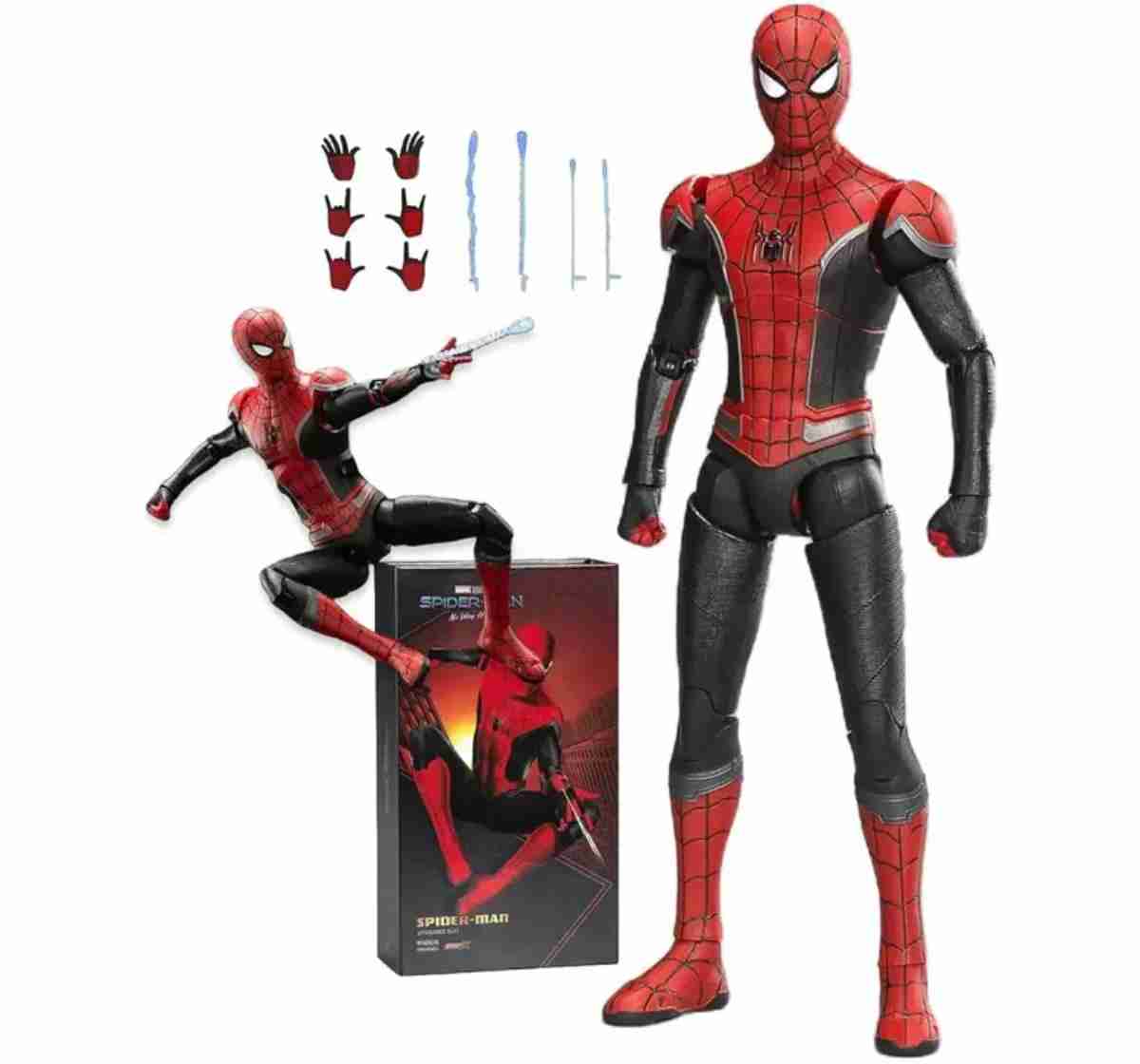 Marvel Spider-Man Upgraded Suit, 1:10 Scale 7 Inch Collectible