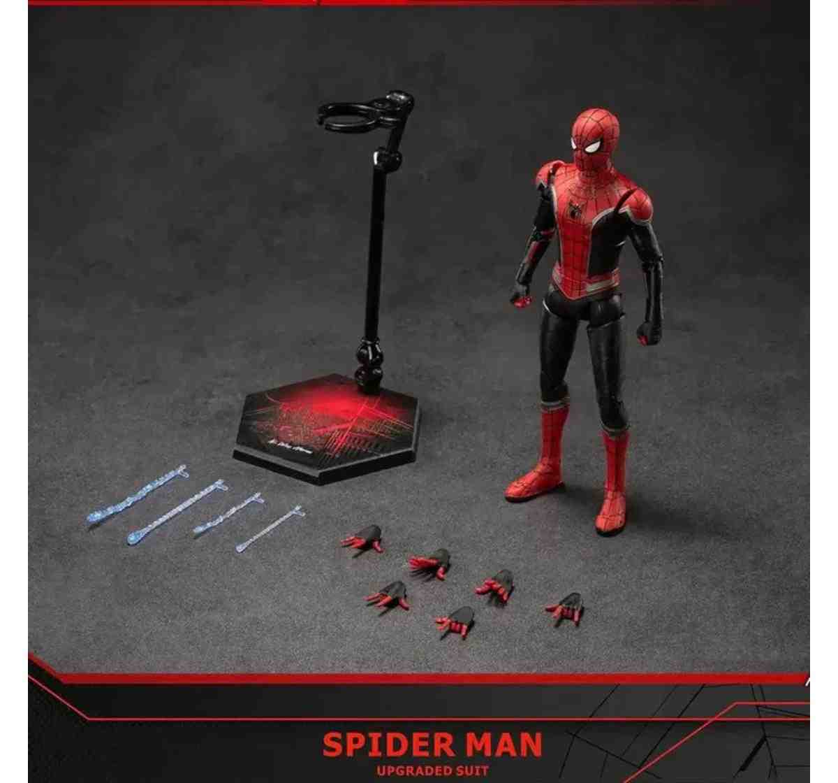Marvel Spider-Man Upgraded Suit, 1:10 Scale 7 Inch Collectible