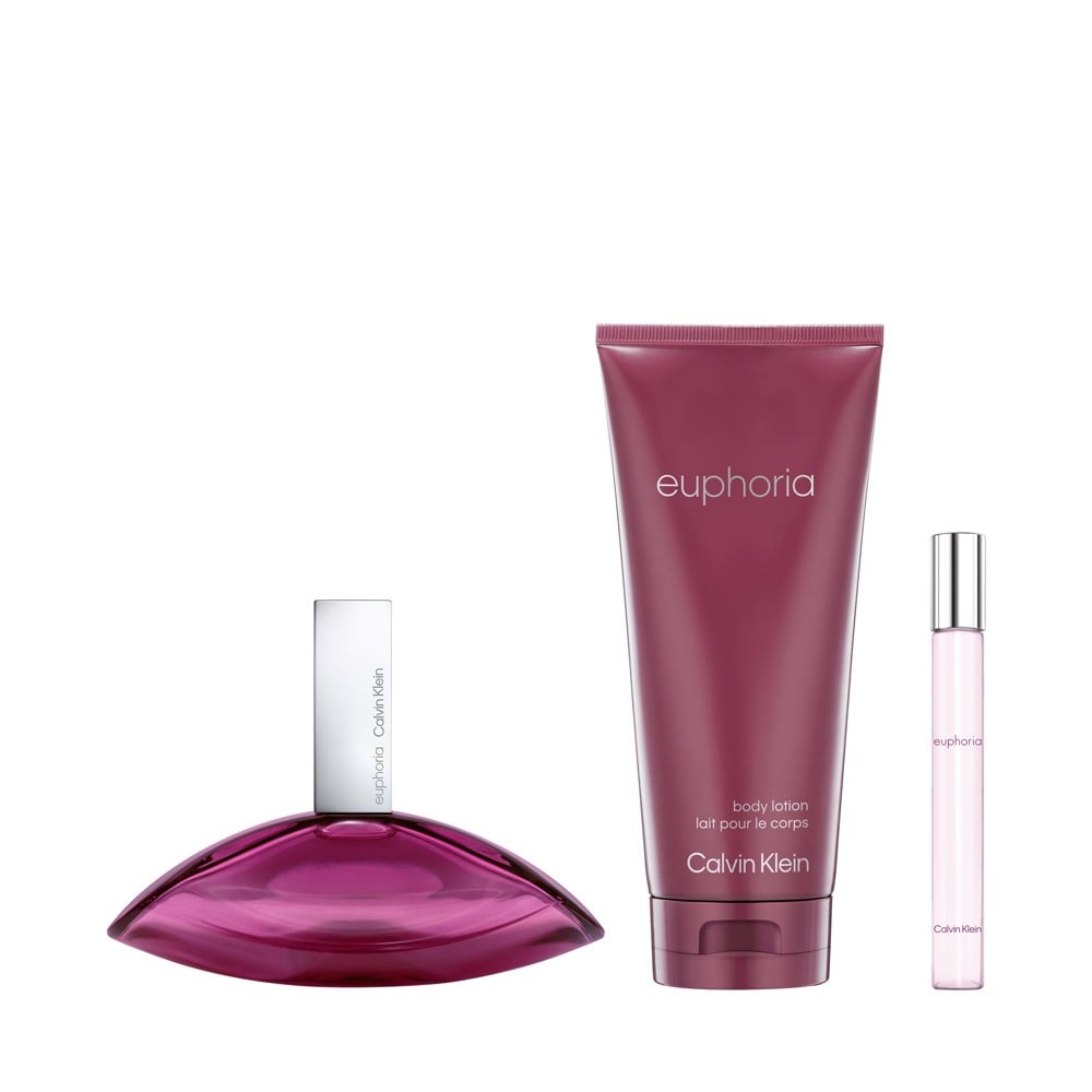 Euphoria Women Giftset (Eau de Parfum + Body Lotion + Travel Spray) • 100ml+200ml+10ml