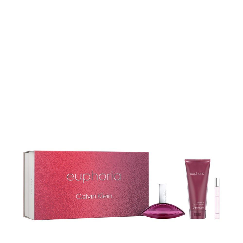 Euphoria Women Giftset (Eau de Parfum + Body Lotion + Travel Spray) • 100ml+200ml+10ml