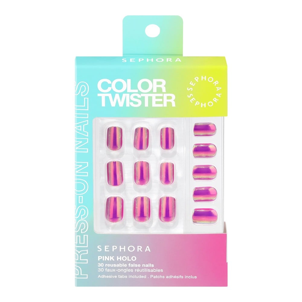 Press-On Nails • Pink Holo