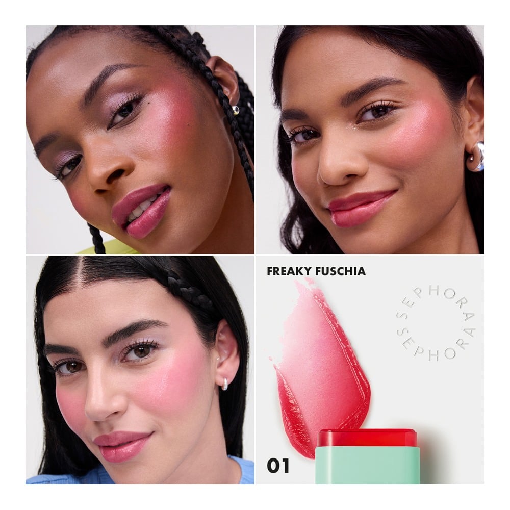 Color Twister Lip & Cheek Color Changing Oil-In-Stick • 01 Freaky Fuschia