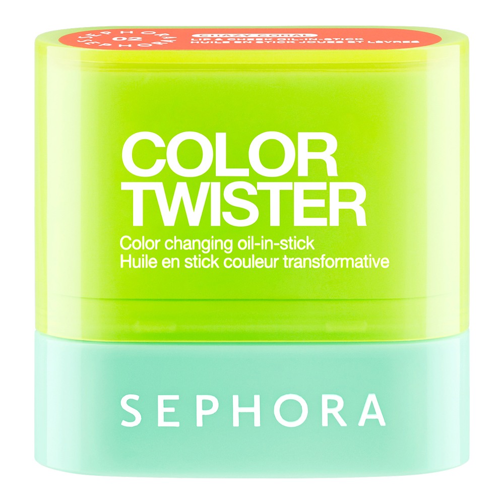 Color Twister Lip & Cheek Color Changing Oil-In-Stick • 02 Crazy Coral