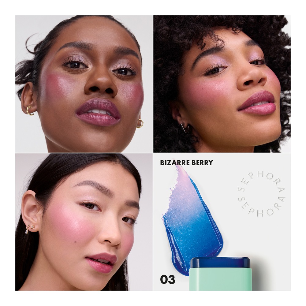 Color Twister Lip & Cheek Color Changing Oil-In-Stick • 03 Bizarre Berry