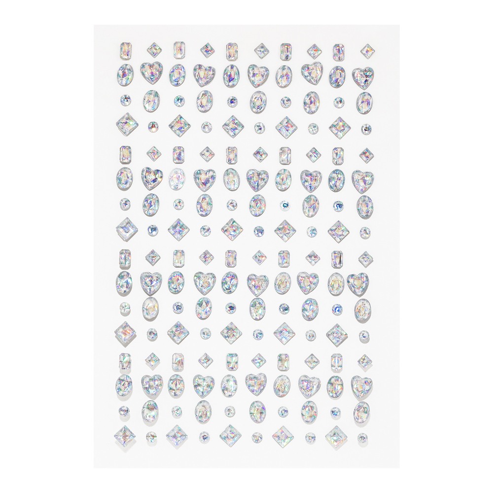 Color Twister Self-Adhesive Hair Gems • Holographic Gems