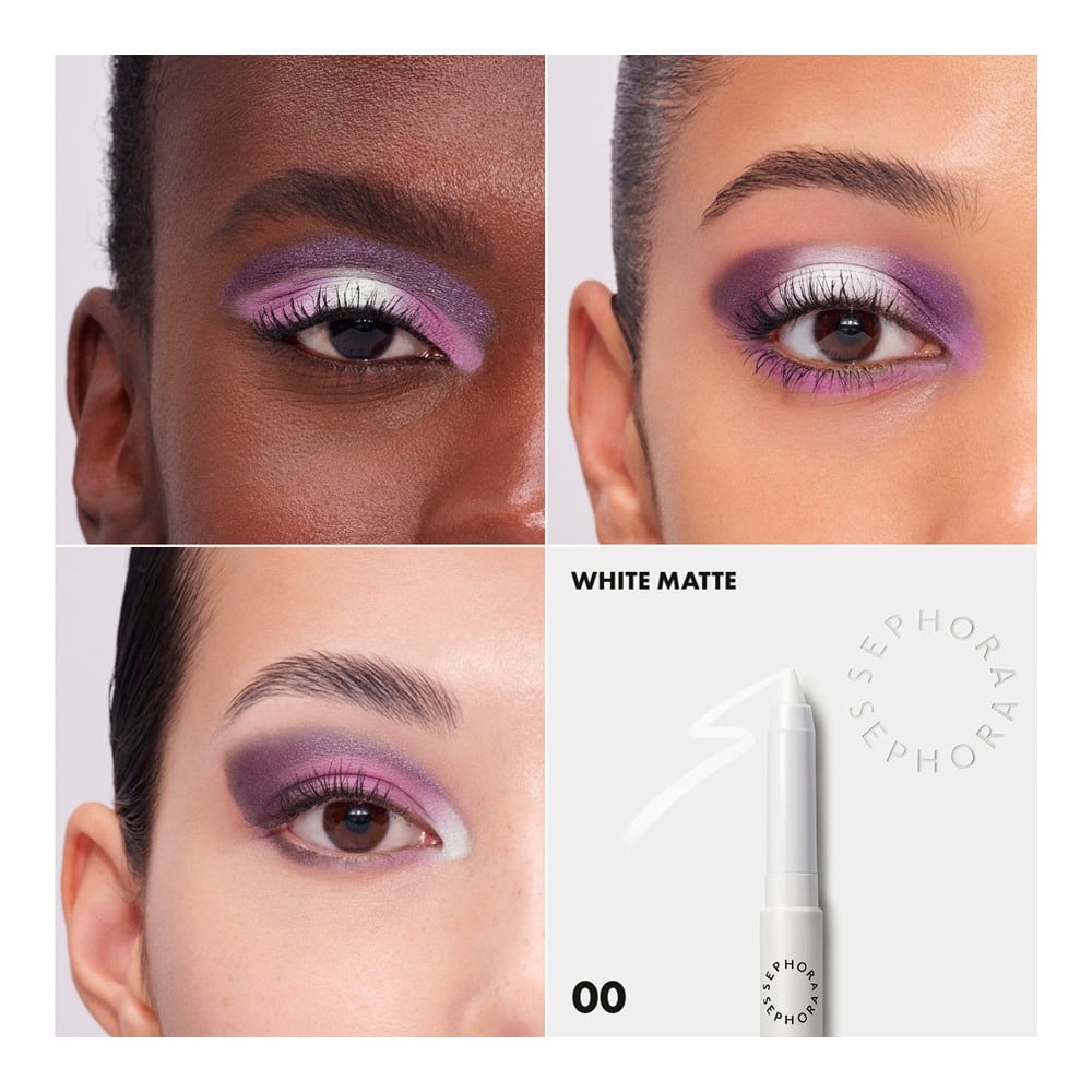 12H Colorful Eyeshadow Stick & Liner • 00 White Matte